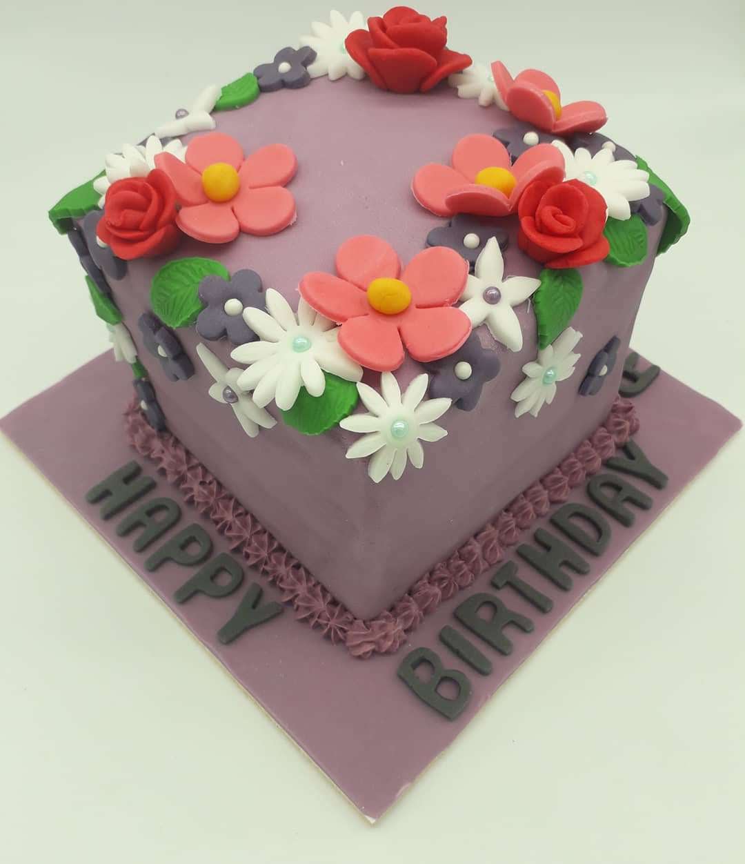 Flower box cake